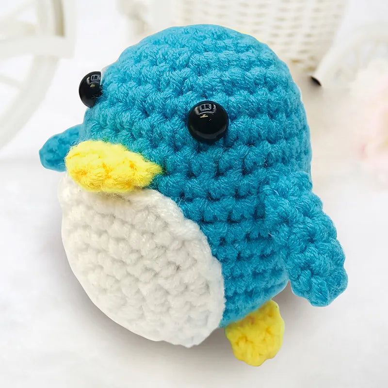 Crochet Animal Toys Starter Kit With Yarn And Hooks