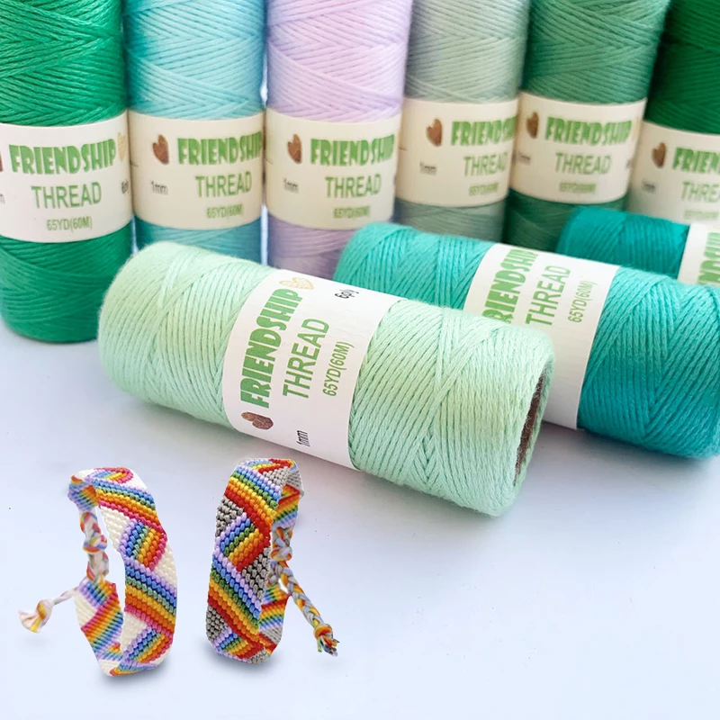 Bright Colored Thread For DIY Crocheting Knitting Kit