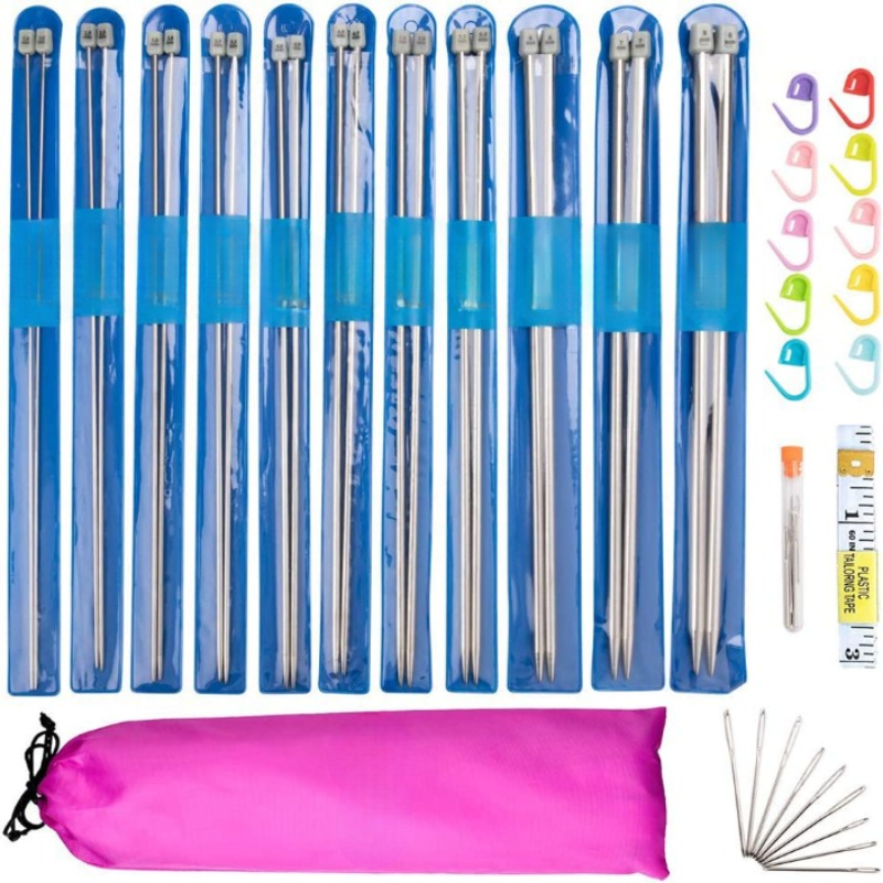 Stainless Steel Sweater Needles Set