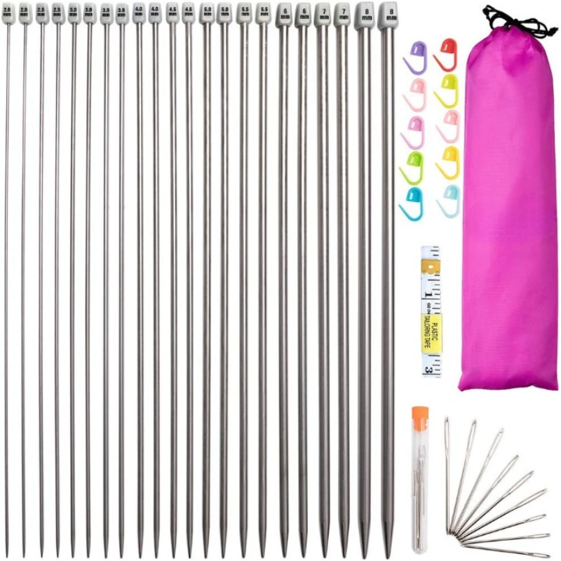 Stainless Steel Sweater Needles Set