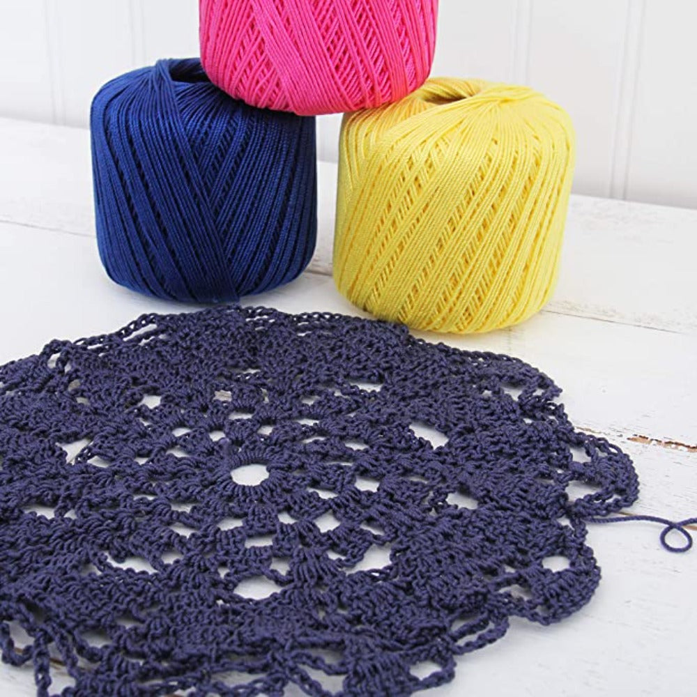 3 Pairs Of Cotton Crochet Thread