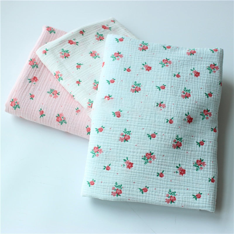 Floral Printed Cotton Fabric For DIY Handcraft