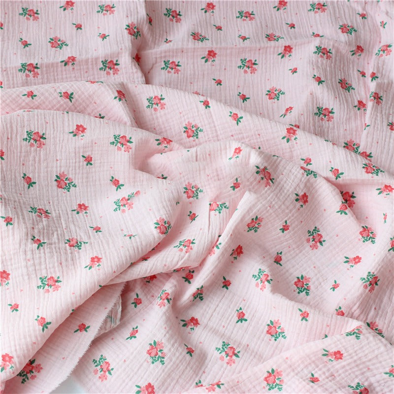 Floral Printed Cotton Fabric For DIY Handcraft