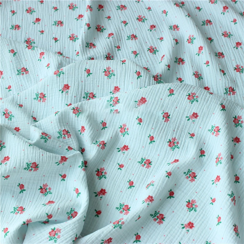 Floral Printed Cotton Fabric For DIY Handcraft