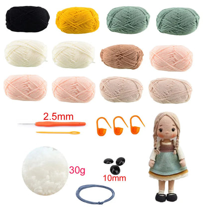 Doll Crafting Yarn Crochet Kit