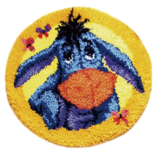 Donkey Print Latch Hook Rug