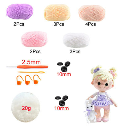 Elegant Doll Craft Toy Crocheting Kits