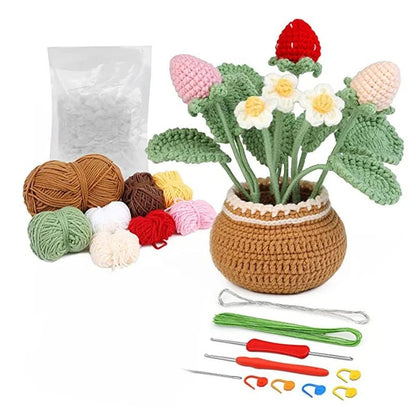 Flower Crochet And Knitting Kit