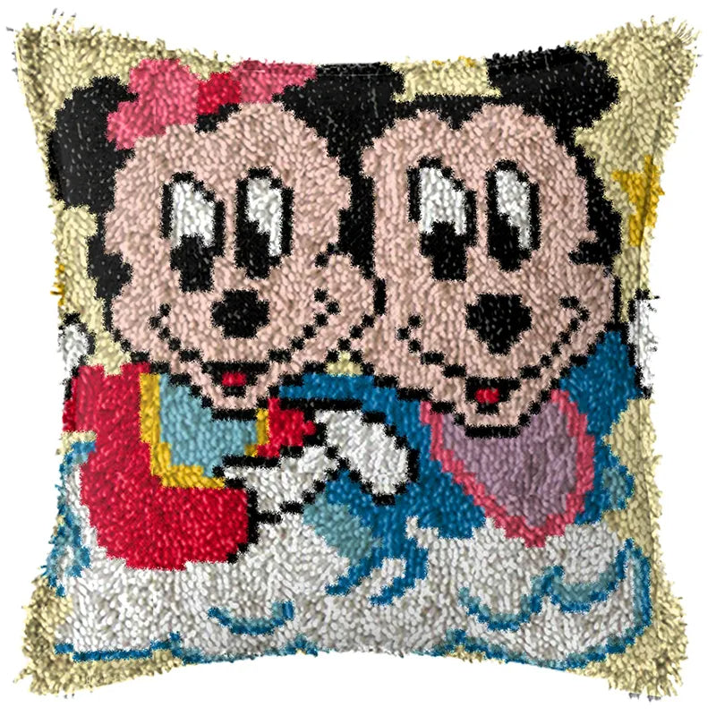 Mickey Mouse And Friends Latch Hook Cushion