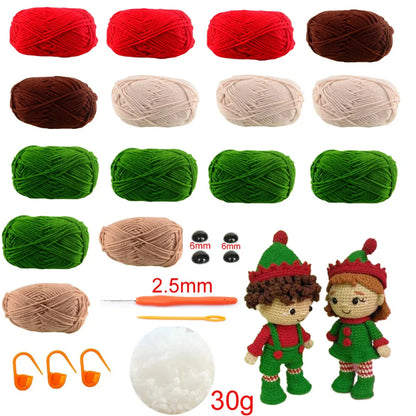 Winter Themed Doll Craft Toy Crocheting Kit