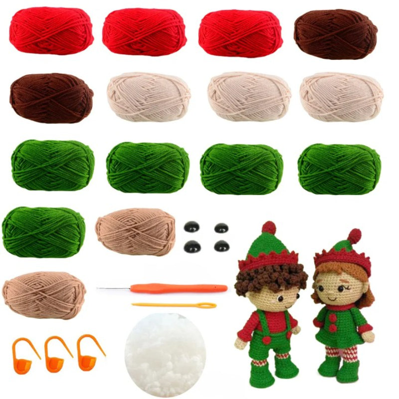 Winter Themed Doll Craft Toy Crocheting Kit