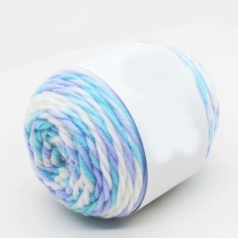 Rainbow Color Woolen Yarn For DIY Sweater Knitting