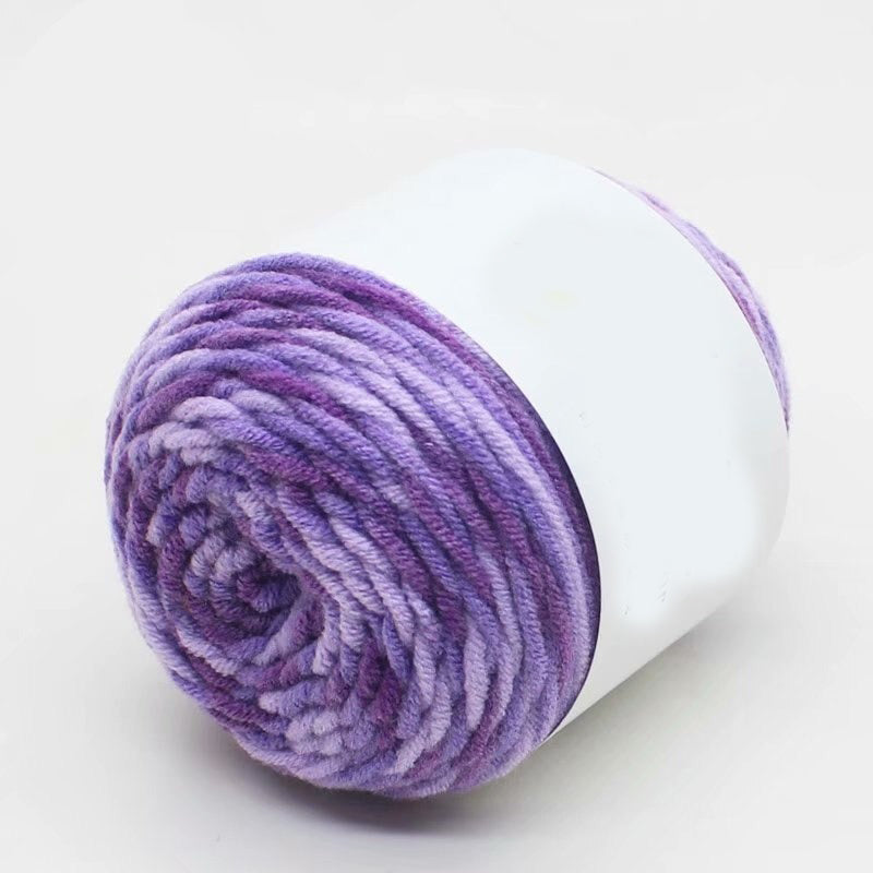 Rainbow Color Woolen Yarn For DIY Sweater Knitting