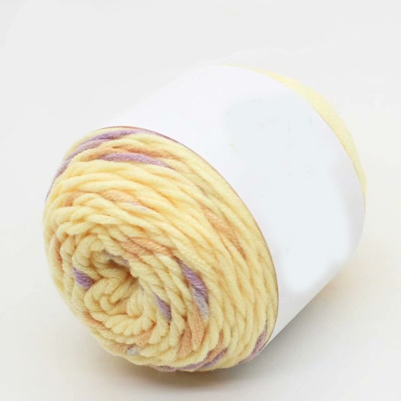 Rainbow Color Woolen Yarn For DIY Sweater Knitting