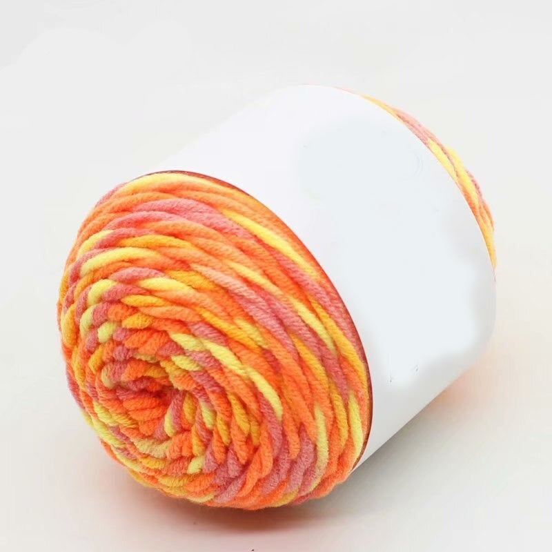 Rainbow Color Woolen Yarn For DIY Sweater Knitting