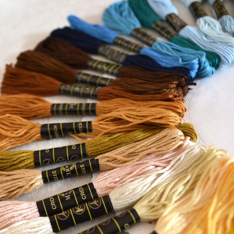 Multicolor Polyester Threads For DIY Craft & Knitting