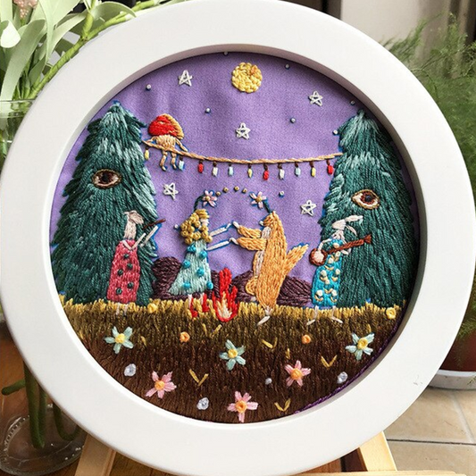 Circus Show Embroidery DIY Knitting Kit