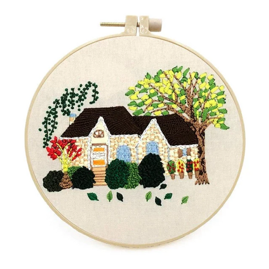 City House Embroidery DIY Knitting Kit