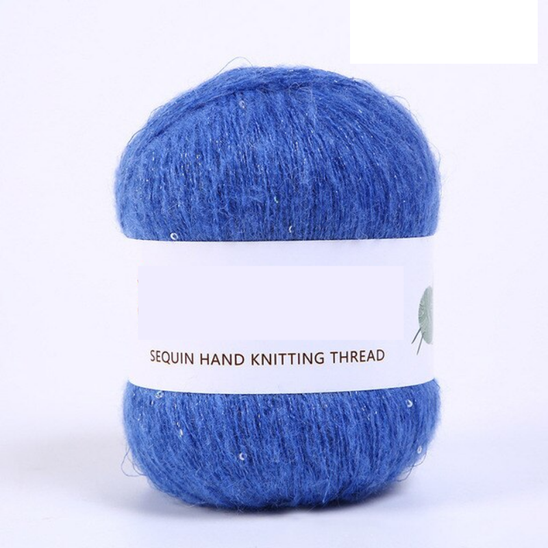 Sequined Yarn Thread DIY Crocheting Knitting Kit