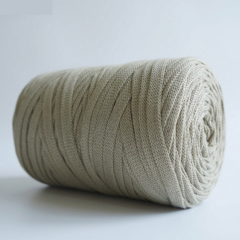 The Solid Color Flat Yarn For Knitting And Crochet