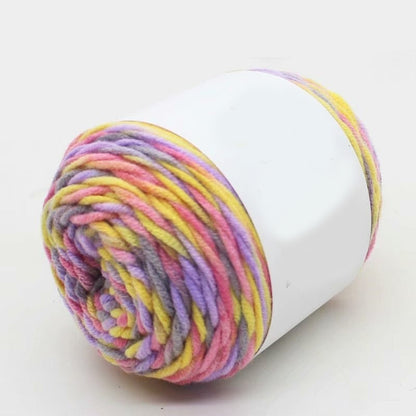 Rainbow Color Woolen Yarn For DIY Sweater Knitting