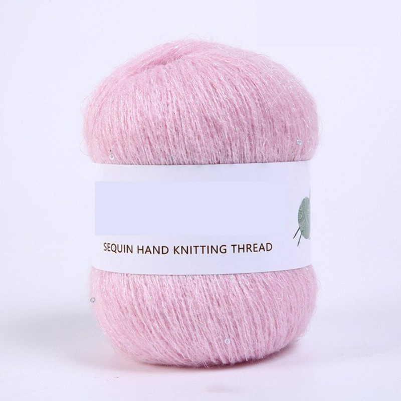 Sequined Yarn Thread DIY Crocheting Knitting Kit