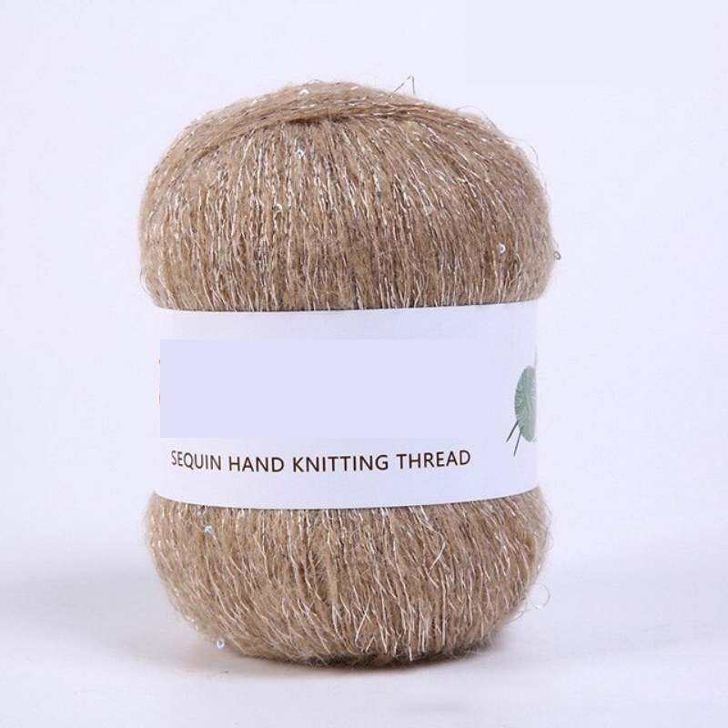 Sequined Yarn Thread DIY Crocheting Knitting Kit