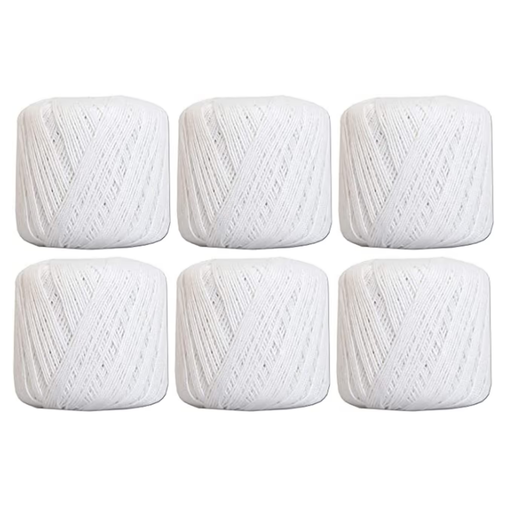 Cotton Crochet Thread 6 Pieces