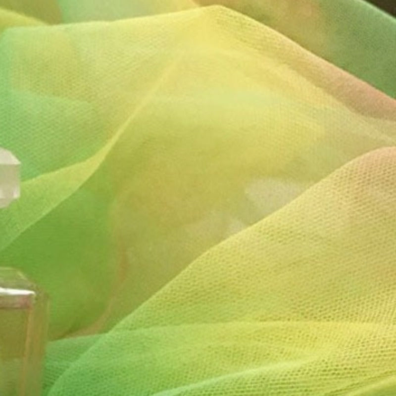Rainbow Color Muslin Mesh Cloth