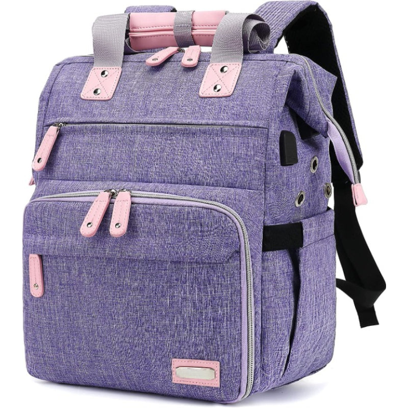 Yarn Storage Organizer Travel Crochet Bag With USB Charging Port