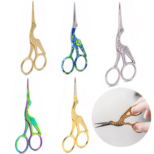 Stainless Steel Crane Tailor Scissor Crochet Kit