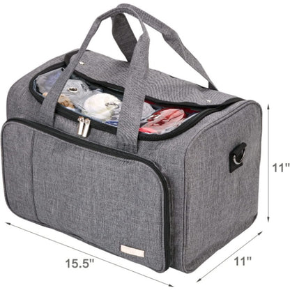 Yarn Storage Bag, Knitting Tote With Removable Inner Dividers