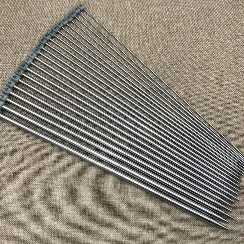 Stainless Steel Straight Knitting Needles