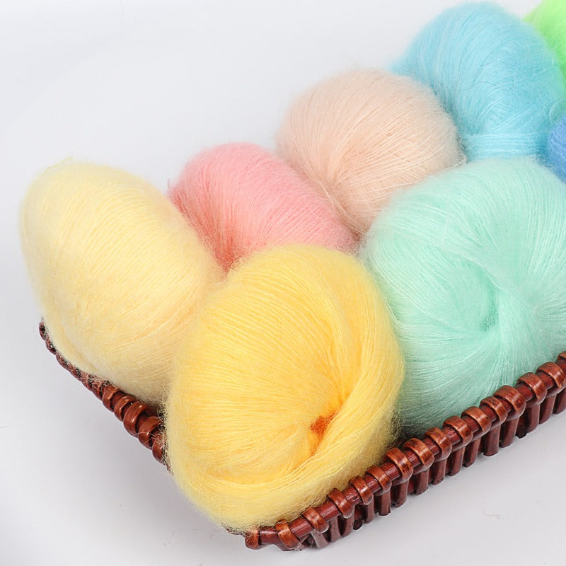 Soft And Thin Mohair Yarn For DIY Crocheting And Knitting