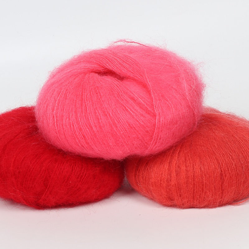 Soft And Thin Mohair Yarn For DIY Crocheting And Knitting