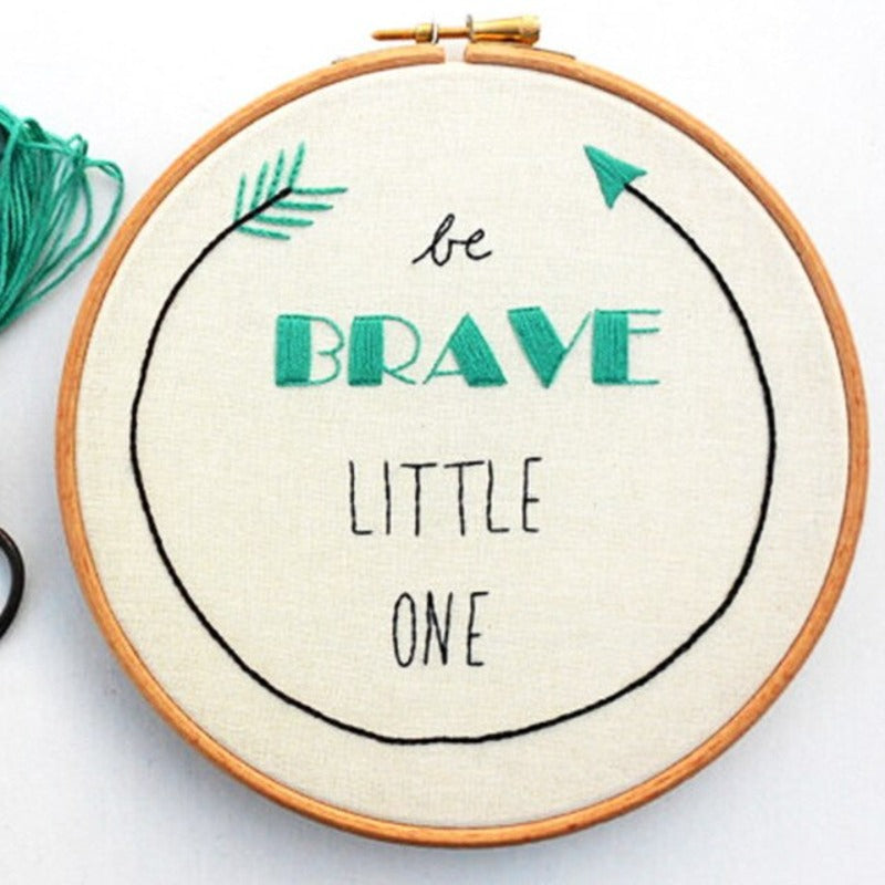 Be Brave Embroidery DIY Knitting Kit