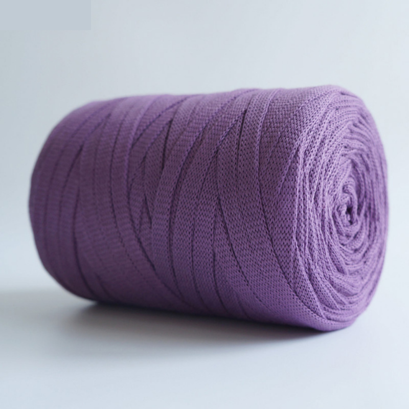 The Solid Color Flat Yarn For Knitting And Crochet