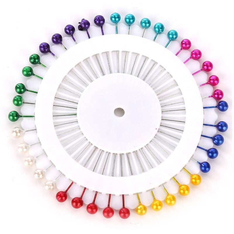Colorful Pearl Dressmaking Positioning Straight Pins