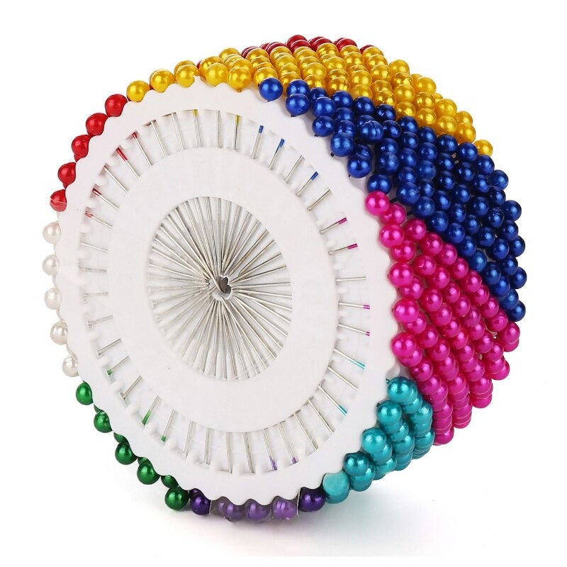Colorful Pearl Dressmaking Positioning Straight Pins