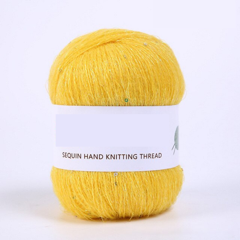 Sequined Yarn Thread DIY Crocheting Knitting Kit