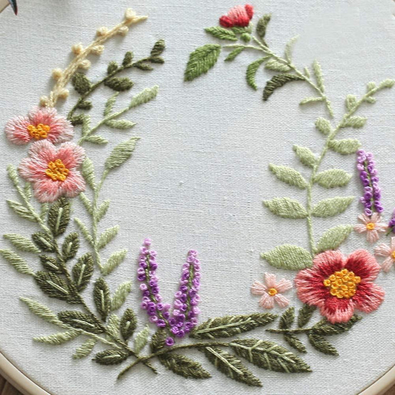 Tiny Flowers Embroidery DIY Knitting Kit