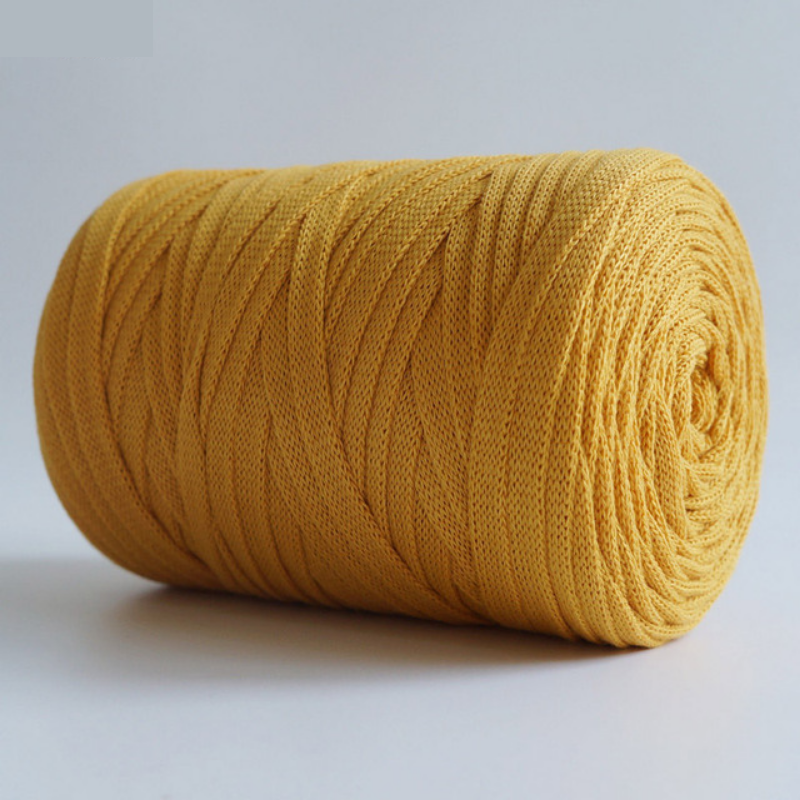 The Solid Color Flat Yarn For Knitting And Crochet