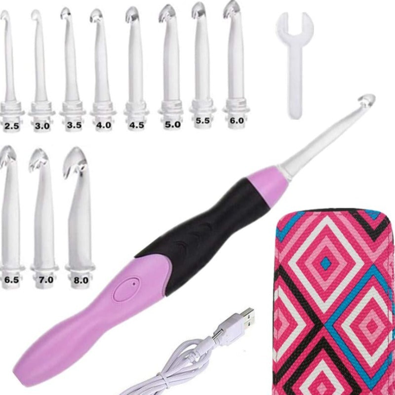 Lighted Crochet Hooks Set