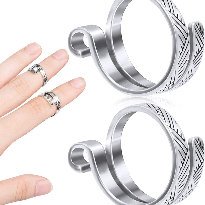 Knitting Crochet Loop Ring For Fingers