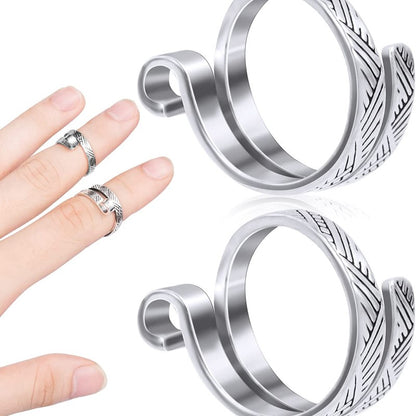 Knitting Crochet Loop Ring For Fingers