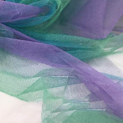 Rainbow Color Muslin Mesh Cloth