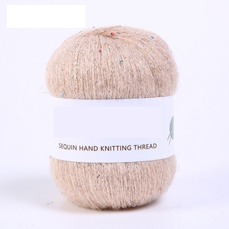 Sequined Yarn Thread DIY Crocheting Knitting Kit