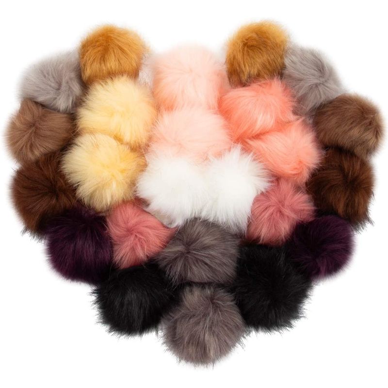 Fur Pom Poms For Hats