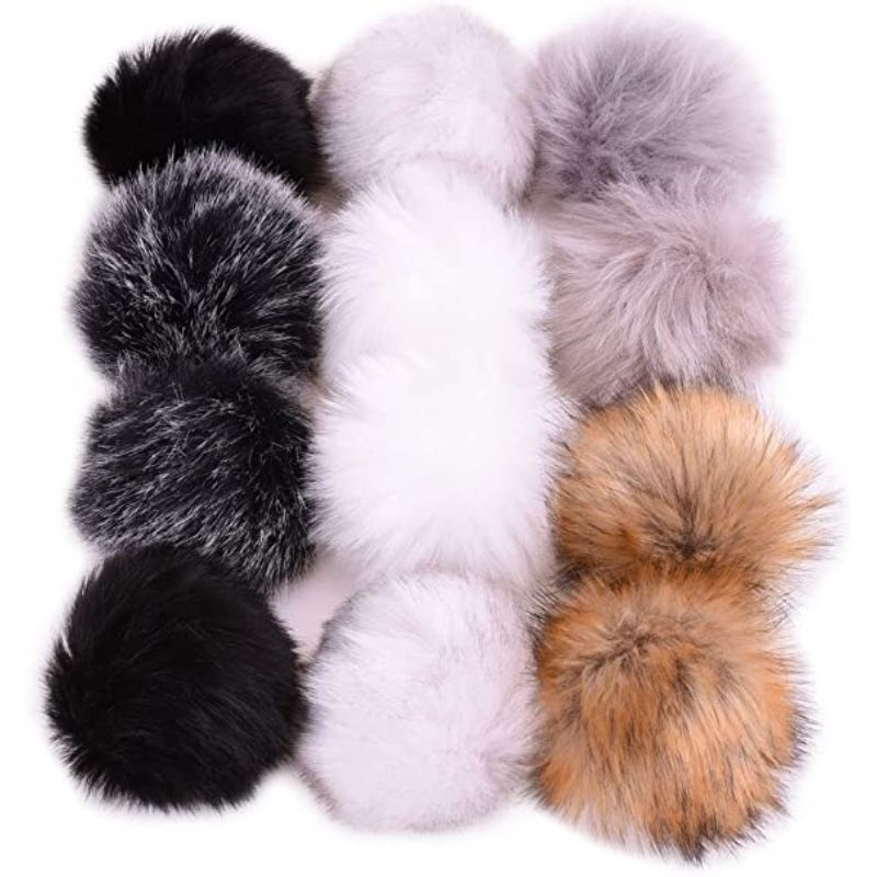 Fur Fluffy Pompom Ball For Hat Shoes Scarves