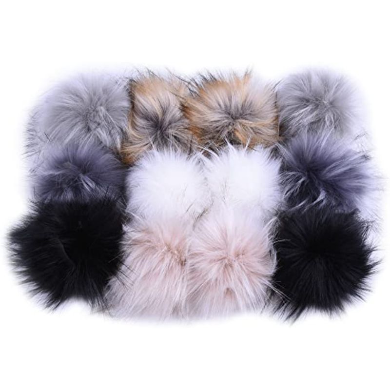 Fur Fluffy Pompom Ball For Hat Shoes Scarves